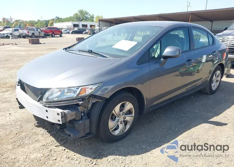 2013 Honda Civic Lx из США, поврежденный, VIN 19XFB2F52DE067330
